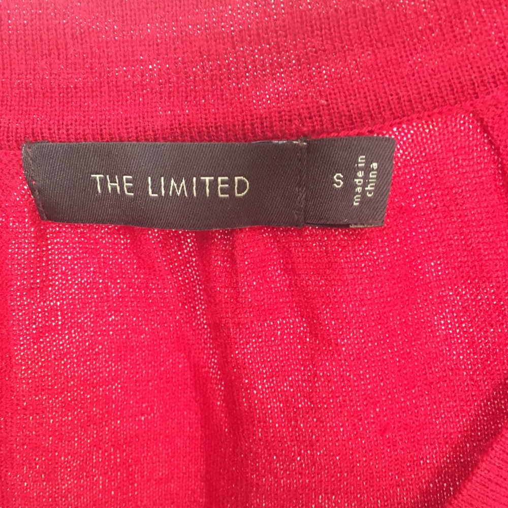 🌸THE LIMITED red v-neck “sweater” long sleeve🌸 - Picture 4 of 4